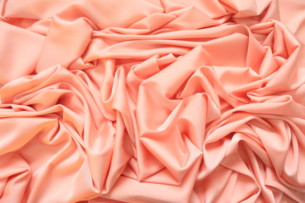 Шелк однотонный светло-персиковый
