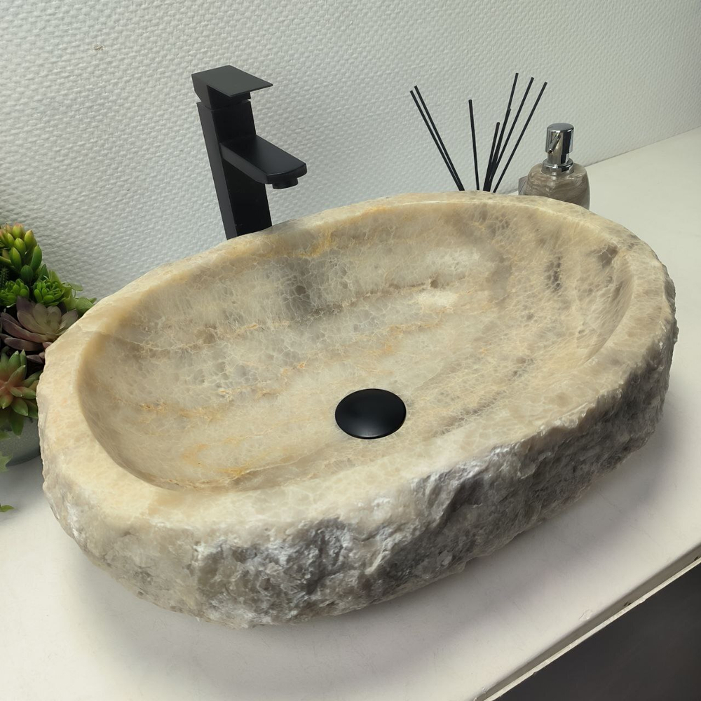 Раковина из оникса Erozy Grey EO-62633 53*39*15 0094