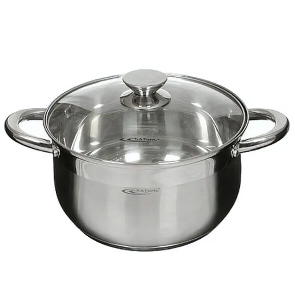 Кастрюля из нержавеющей стали 6л «Диана» Катунь