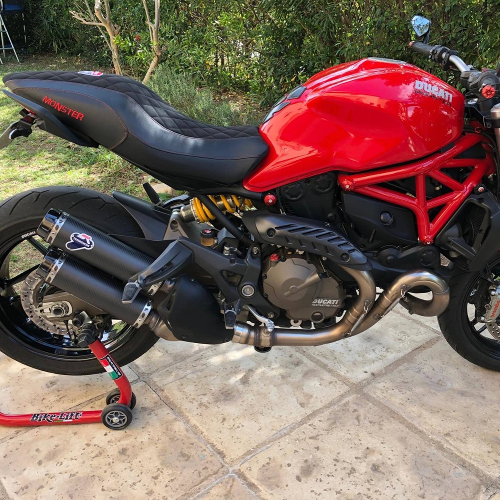 Ducati Monster 821 2014-2017 Tappezzeria Italia чехол для сиденья с эффектом Вельвет (Diamond)