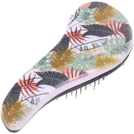 Расческа массажная компактная «ЭФФЛОДИ», микс 4 дизайна, 18*7,5см (PVC коробка)