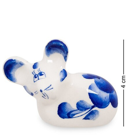 ГЛ- 322 Фигурка «Мышонок» мал. (Гжельский фарфор)