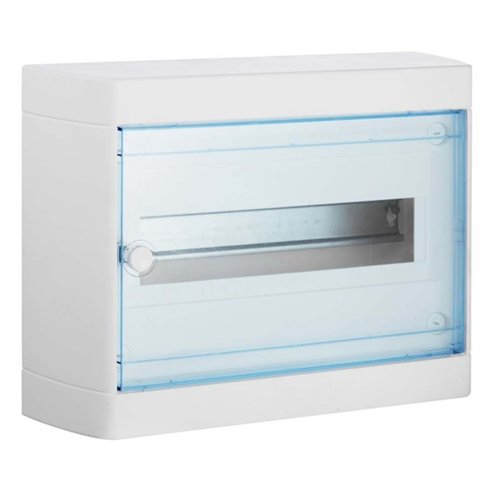 Щит пластиковый накладной Nedbox на 12 (+1) модулей прозрачная дверь шины N+PE Legrand 601246