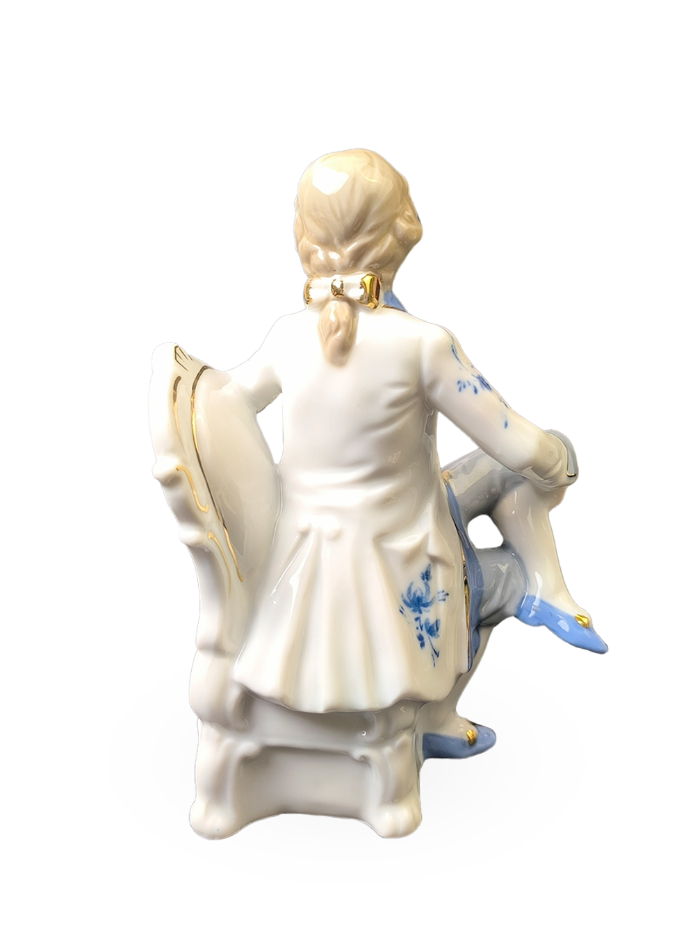 Фарфоровая статуэтка "Придворный музыкант" Kato Kogei
