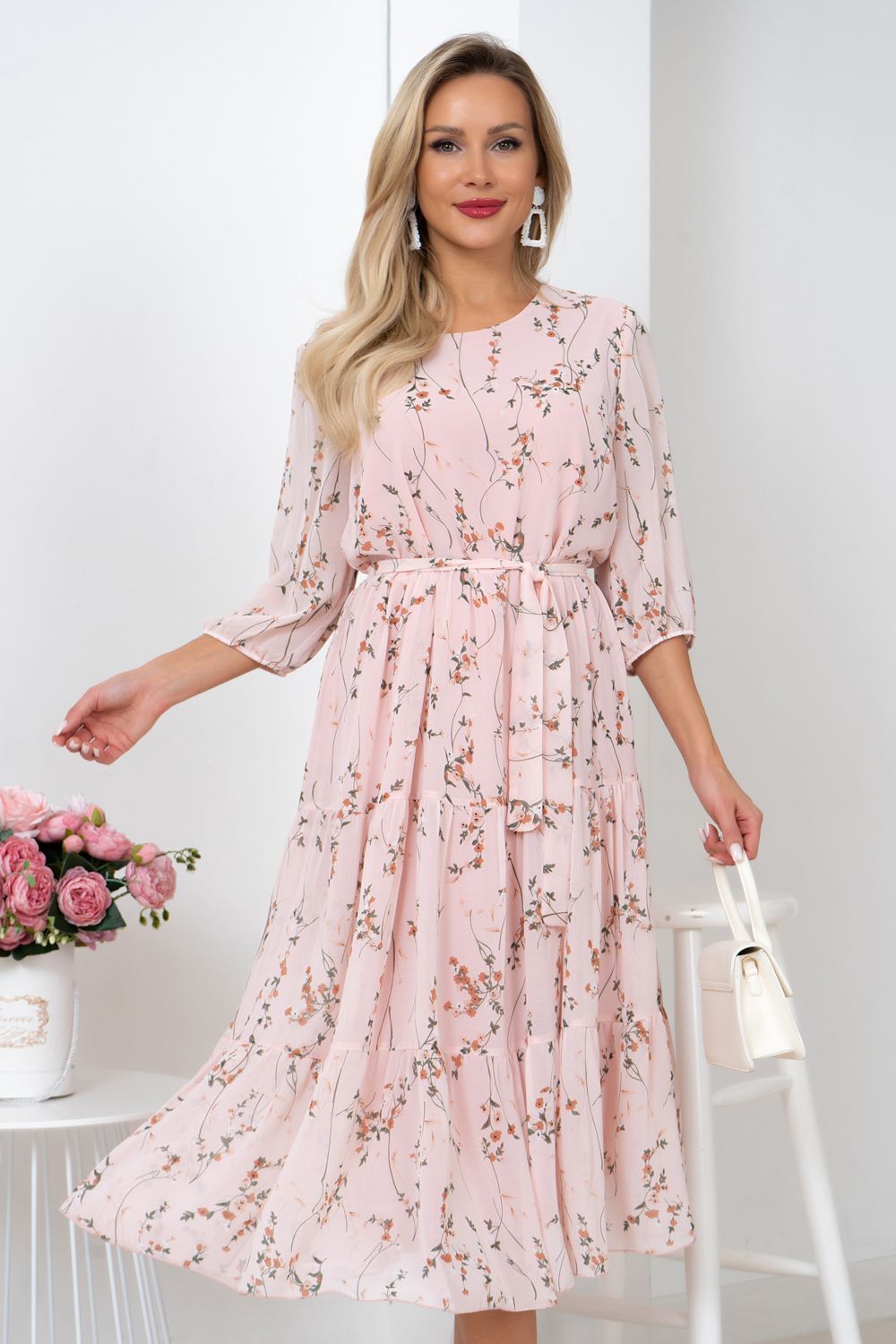 Платье Хелен (розовый) Р11-1075/7 Nikol