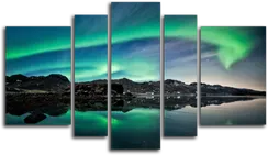 Модульная картина "Сияние севера"