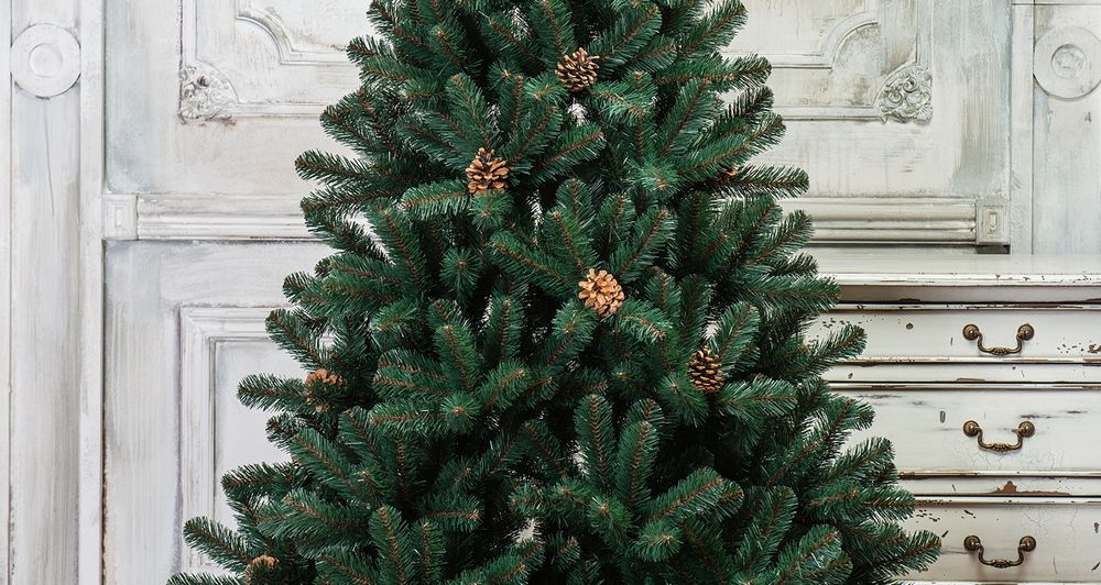 Ель с шишками "Лапландия" (пвх) 150 см / 1.5 м