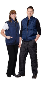 Жилет на подкладке флис темно-синий