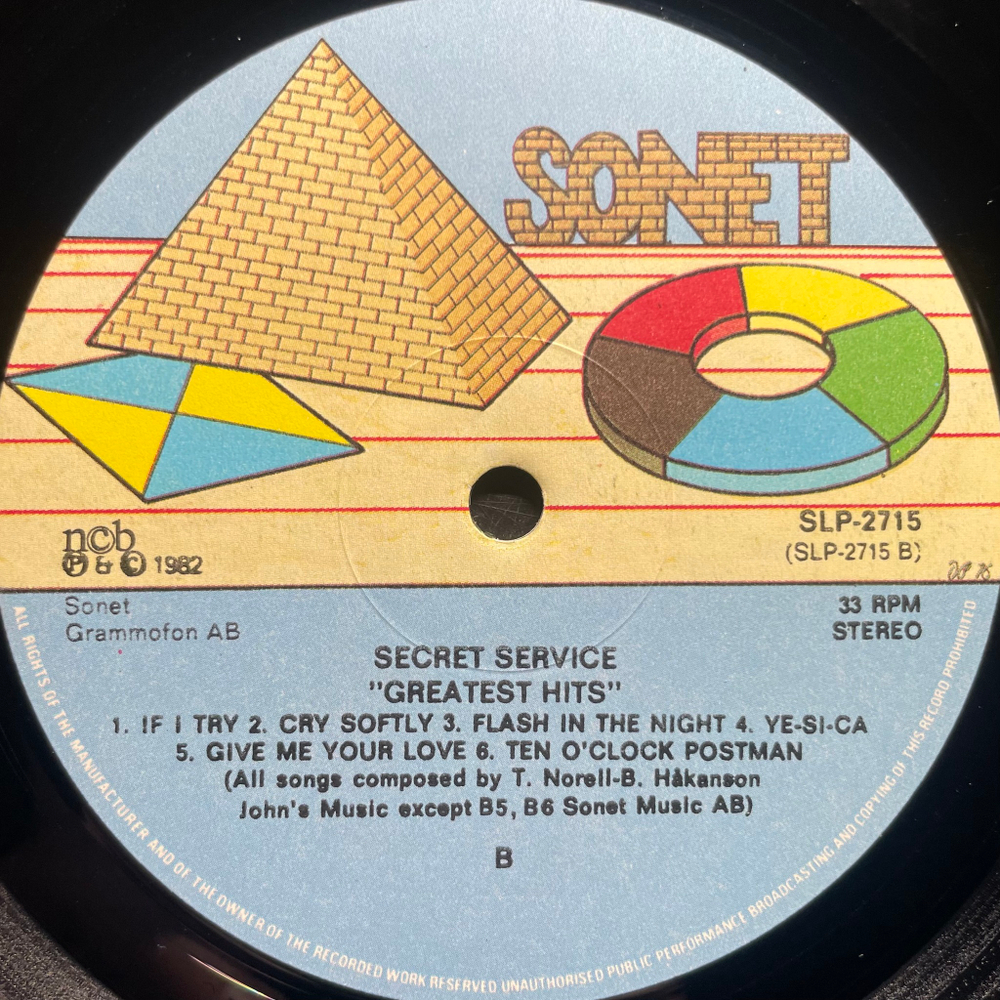 Secret Service - Greatest Hits (Скандинавия 1982г.)