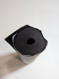 Защита на руль мотоцикла, питбайка. Подушка круглая черная