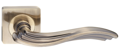 Ручка квадрат Ренц DH 58-02 AB Джулия, цвет бронза античная ЦАМ (гарантия - 10 лет)