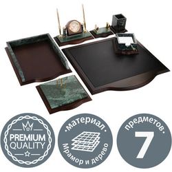 Настольные наборы и аксессуары из мрамора