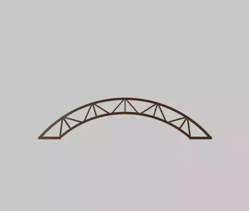 Ферма для навеса арочная 5м