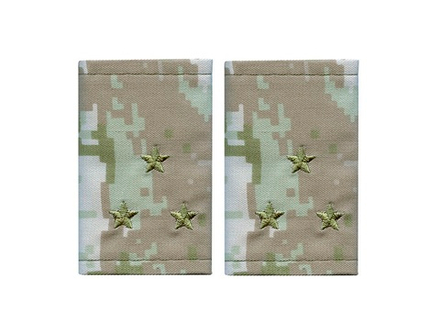 Фальшпогоны сирийский камуфляж с вышитыми звездами (ст. лейтенант)