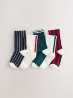 Носки хлопковые для мальчика Next AL5-810, Красный, Черный, Белый