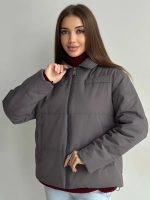 Куртка осенняя с отложным воротником