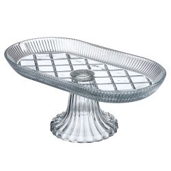 БЛЮДО НА НОЖКЕ ОВАЛЬНОЕ 28*14*12 СМ