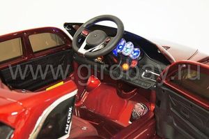 Детский электромобиль River Toys LEXUS E111KX красный фото №9