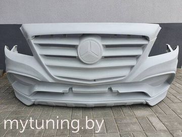 Бампер передний ZV + Накладка на капот для Mercedes Sprinter W906
