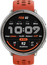 Смарт-часы AMAZFIT Active 2R Premium A2437,  43.9мм,  1.32",  черный/серебристый