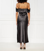 Сатиновое платье Kendala HUGO - черный(50516873)