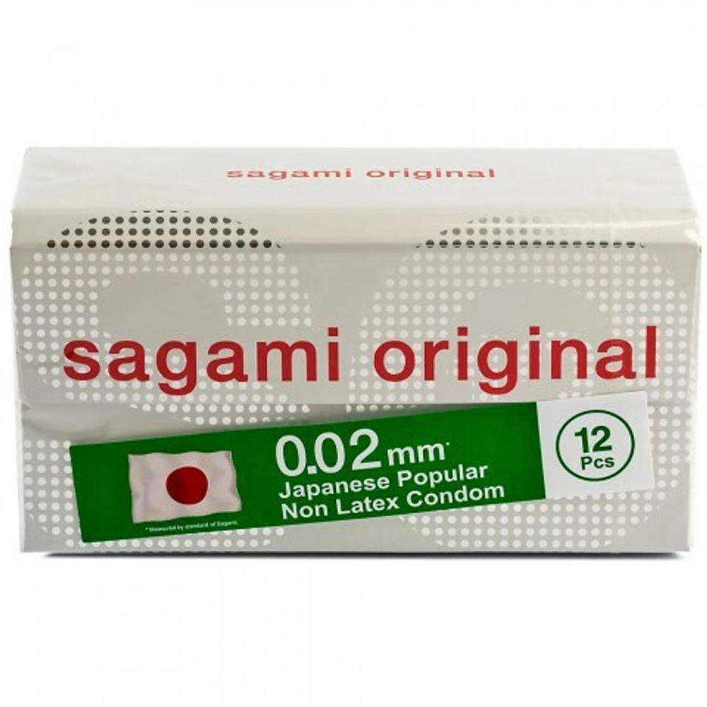 Презервативы полиуретановые Sagami Original 0.02, 12 шт.