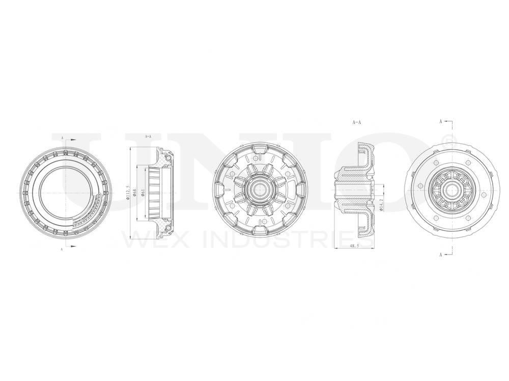 Опора амортизатора передняя UNIO RMP-13133