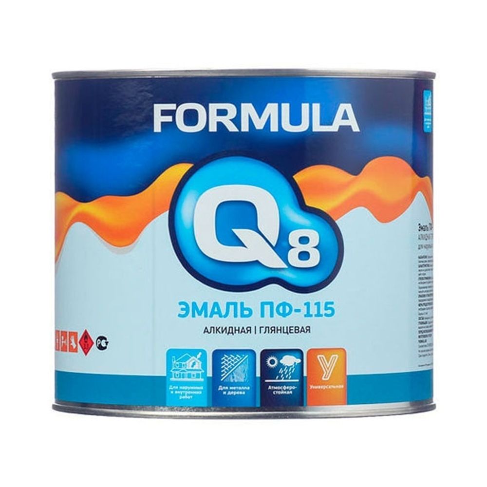 ЭМАЛЬ ПФ-115 КРАСНАЯ 1,9 КГ (6) "FORMULA Q8"