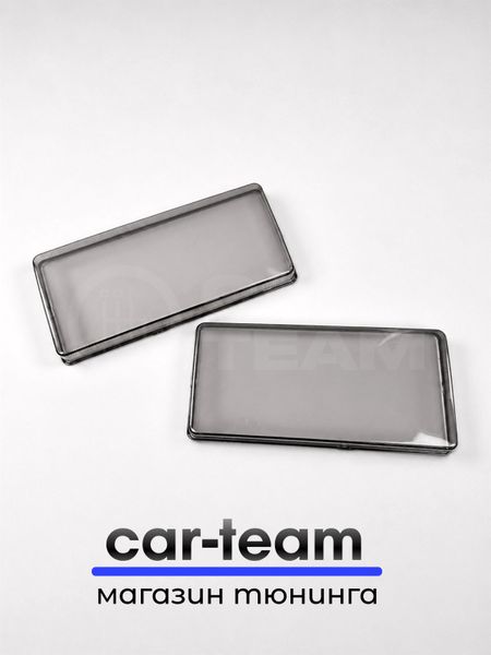 Гладкие стекла фар ВАЗ 2105, 2107 тонированные (поликарбонат) (лев., прав.)