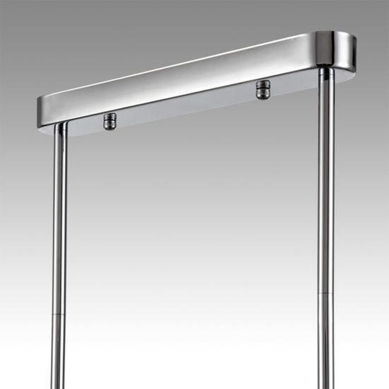 8114/6 MODERNI LN25 142 хром/дымчатый, металл/стекло Подвесной светильник G9 3*30W + E14 3*40W 220V TAUNA