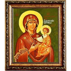 Дарование молитвы. Икона Божьей Матери на холсте.