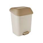 Контейнер для мусора с педалью Step 15 л кофейный