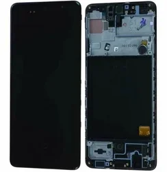 Дисплей для Samsung Galaxy A11/M11 (A115F/M115F) в сборе с тачскрином на рамке черный