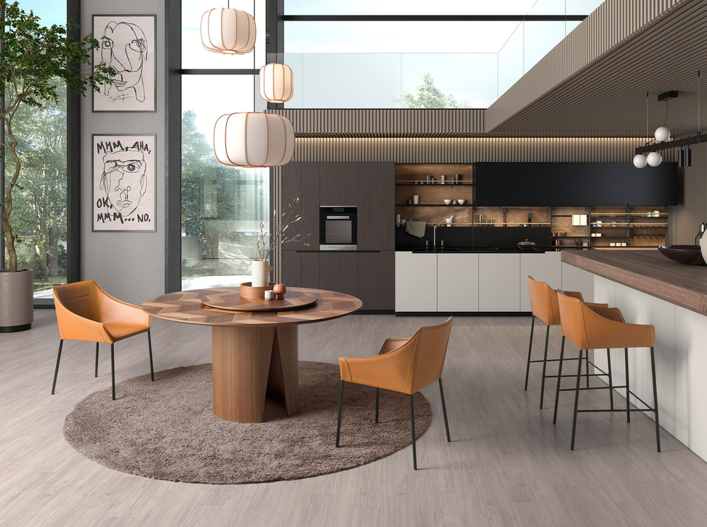 Стул Angel Cerda 4144/DC931A коричневый из экокожи