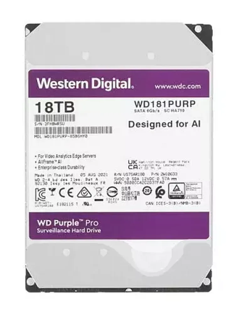 Жесткий диск HDD 18000 Gb Western Digital (WD181PURP)