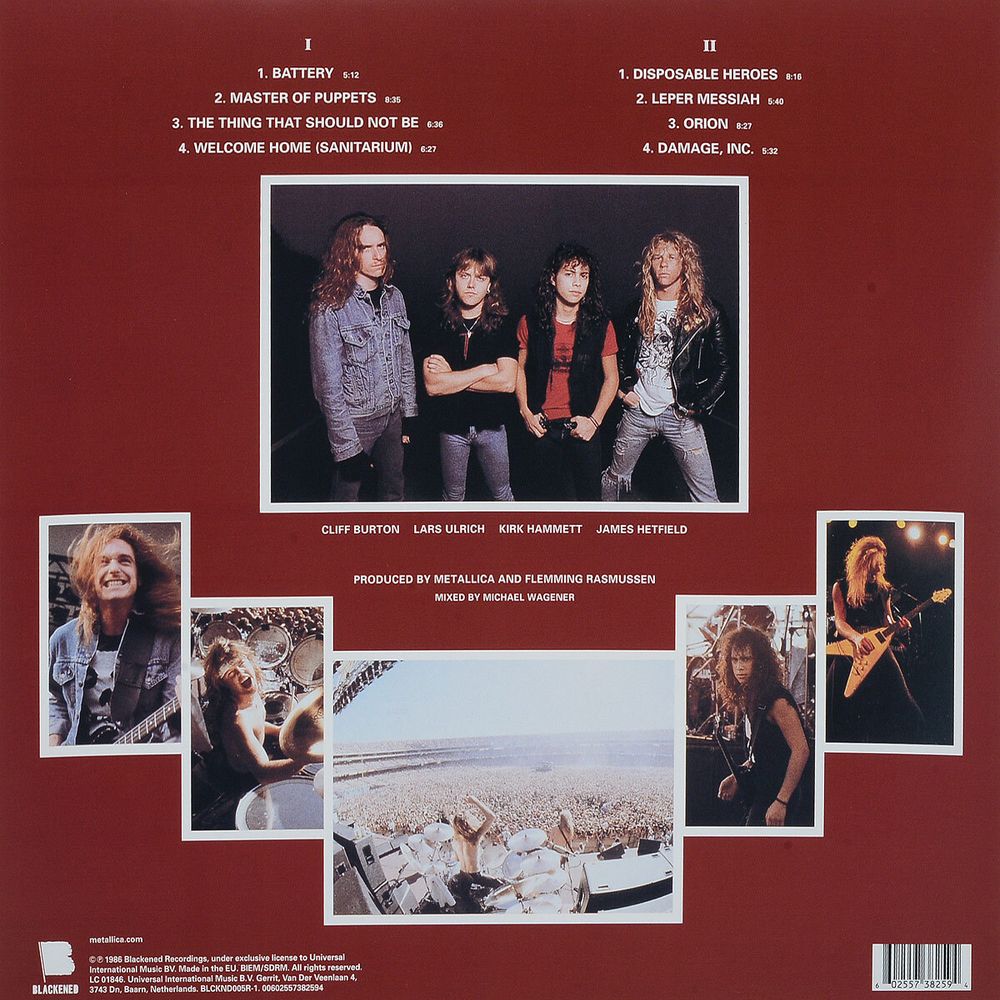Metallica. Master Of Puppets (LP)