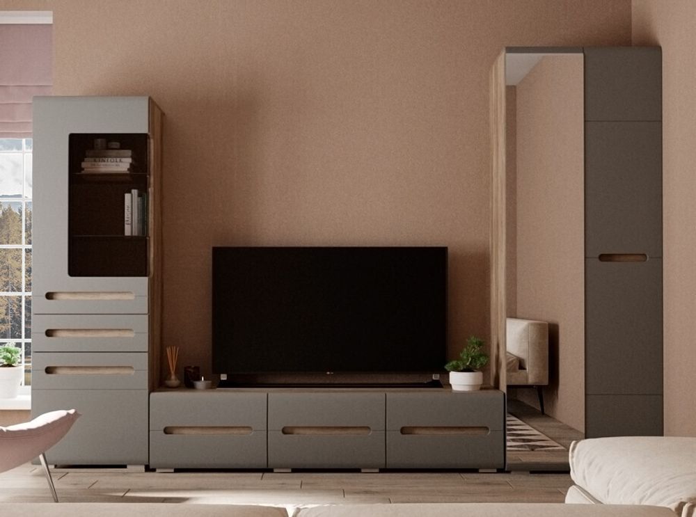 Наоми Шкаф со стеклом левый ШК-23