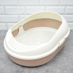 Лоток для кошек с сеткой и совком "Cosmo", какао