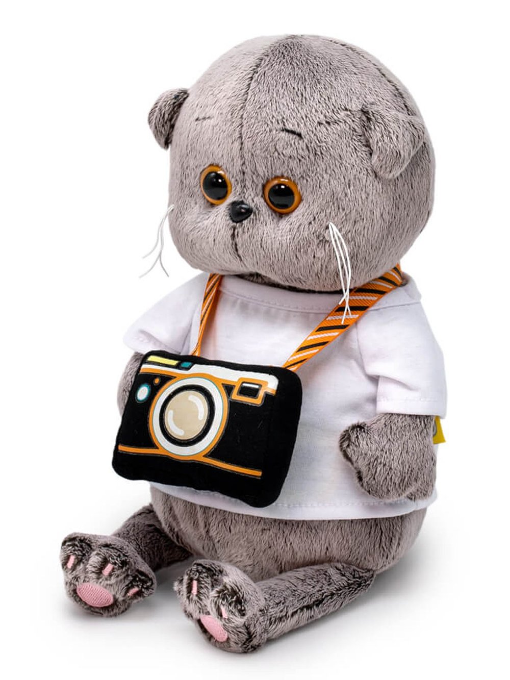 Мягкая игрушка Басик BABY c фотоаппаратом 20см