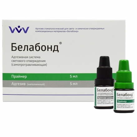 Адгезив Белабонд наполненный VI св/отв 2-комп.самопротрав (5мл+5мл). ВладМиВа