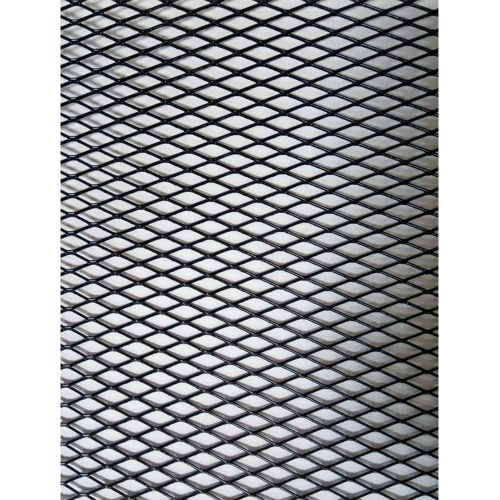 Решетка радиатора (сетка) 100х30см ячейки 12х5мм черная