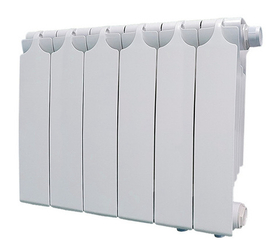 Радиатор биметаллический секционный Теплоприбор BR1-350 х 12 секций (нижнее подключение, справа)