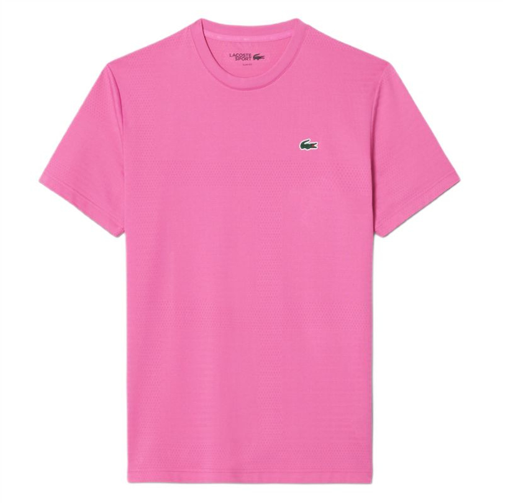 Теннисная футболка Lacoste Ultra Dry Stretch - pink