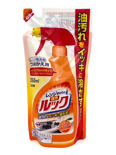 Средство чистящее для кухонных плит и металлических поверхностей "Чистый дом" с ароматом апельсина 350 мл Lion Look Refill (мягкая упаковка)