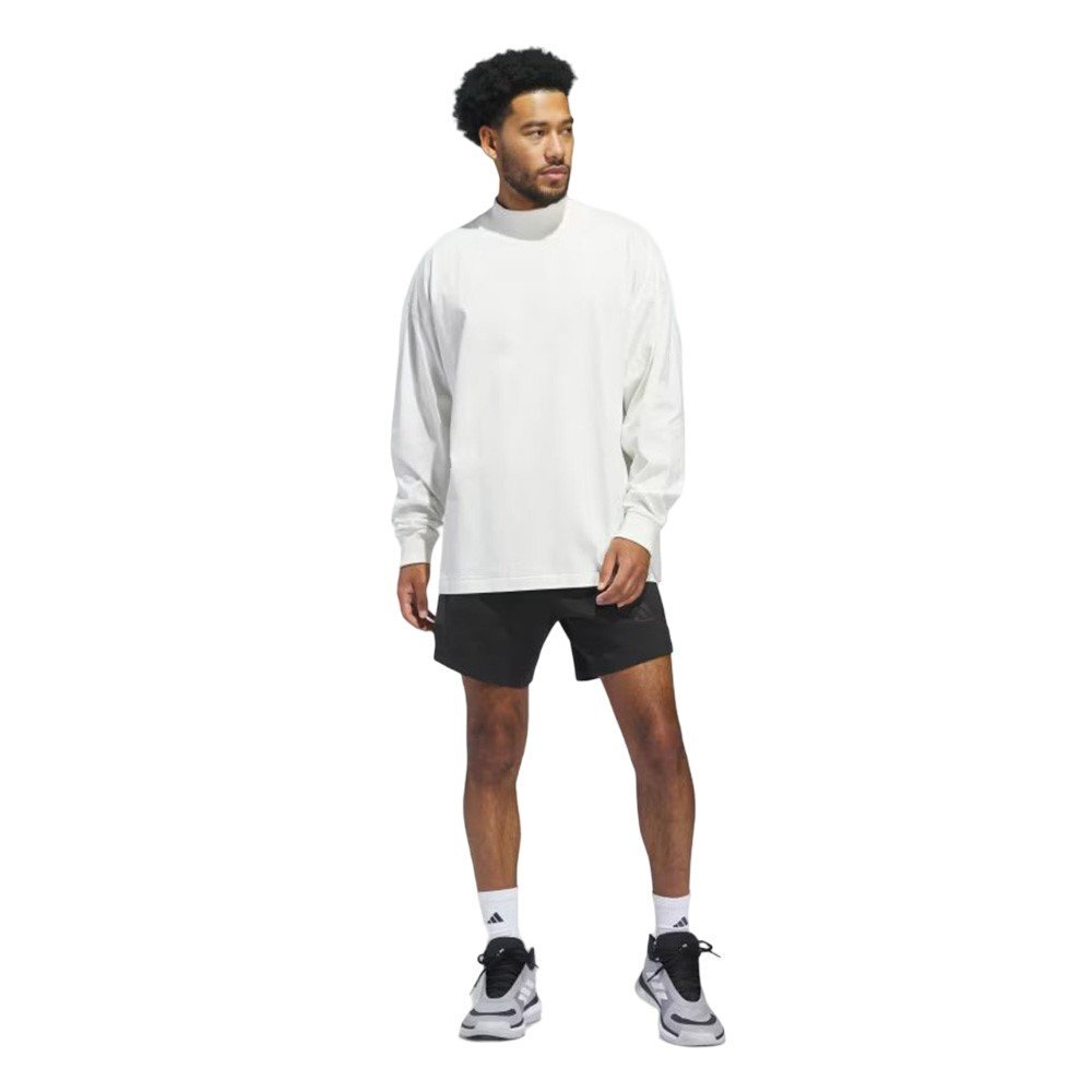 Баскетбольная футболка adidas Basketball Long Sleeve T-shirt White