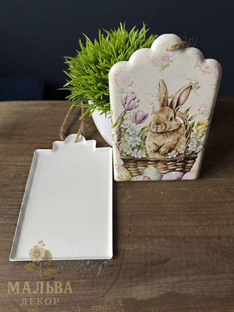 Декор подвесной "Милый кролик" в ассортименте 9x15 см