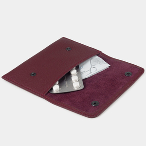 Кофр для украшений Medium из кожи теленка, бордового цвета