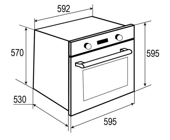 Электрический духовой шкаф Zigmund & Shtain EN 262.722 B
