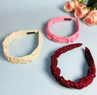 Ободок для волос «Krasa - Tiramisu», ширина 3см, микс 6 цветов