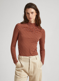 Лонгслив женский PEPE JEANS GEOMETRIC PRINT T-SHIRT